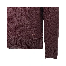 Fine knit polo sweater