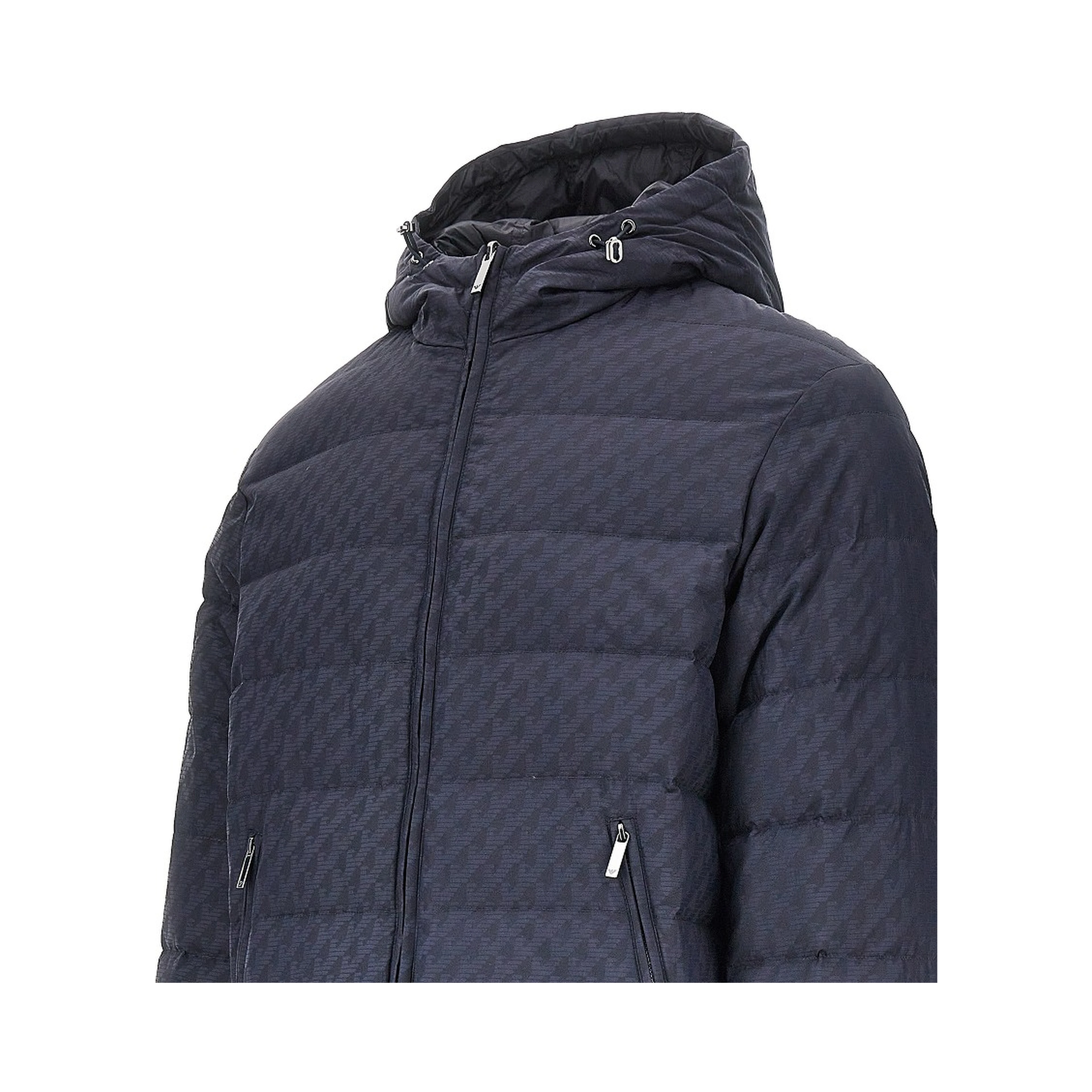 Reversible nylon down jacket