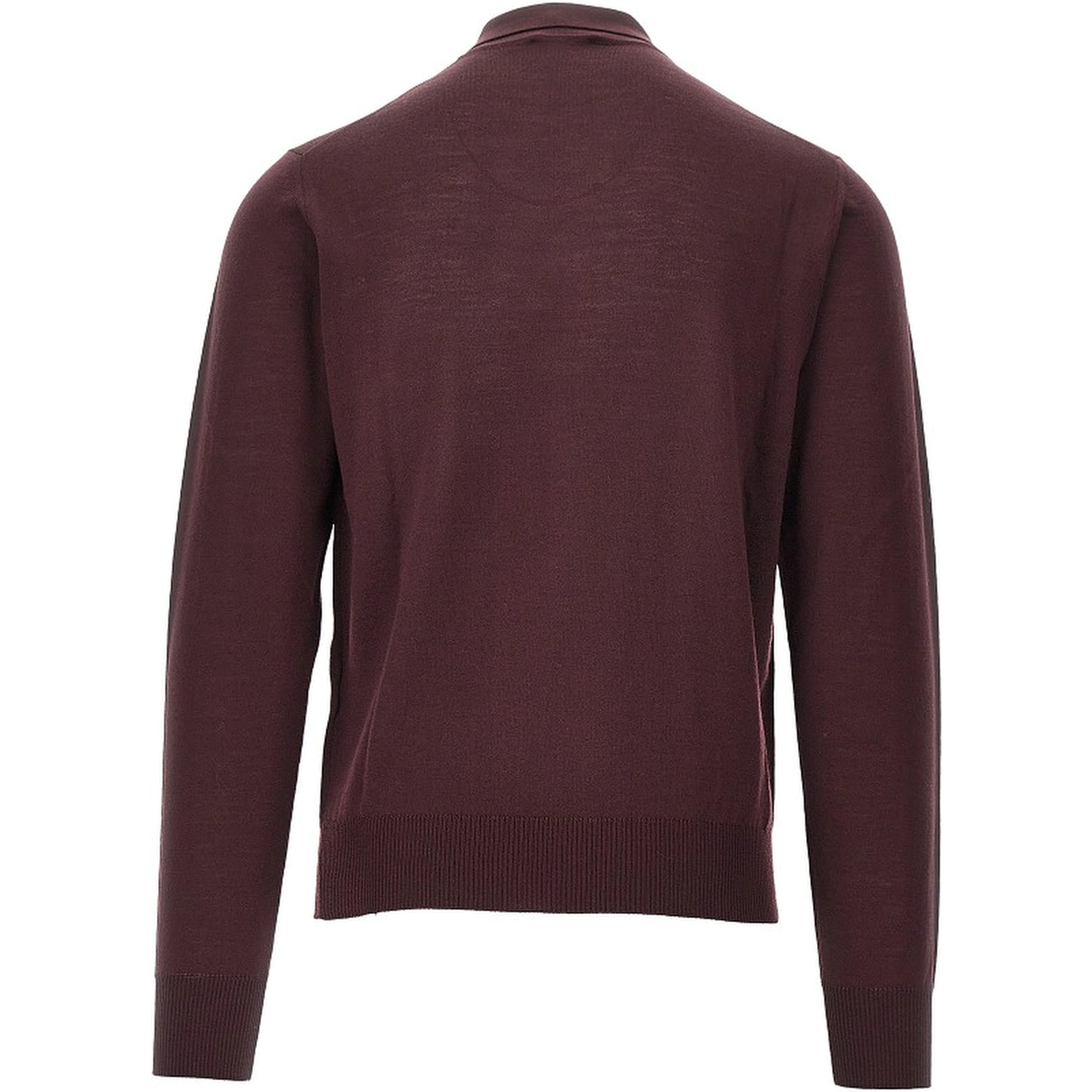 Fine knit polo sweater