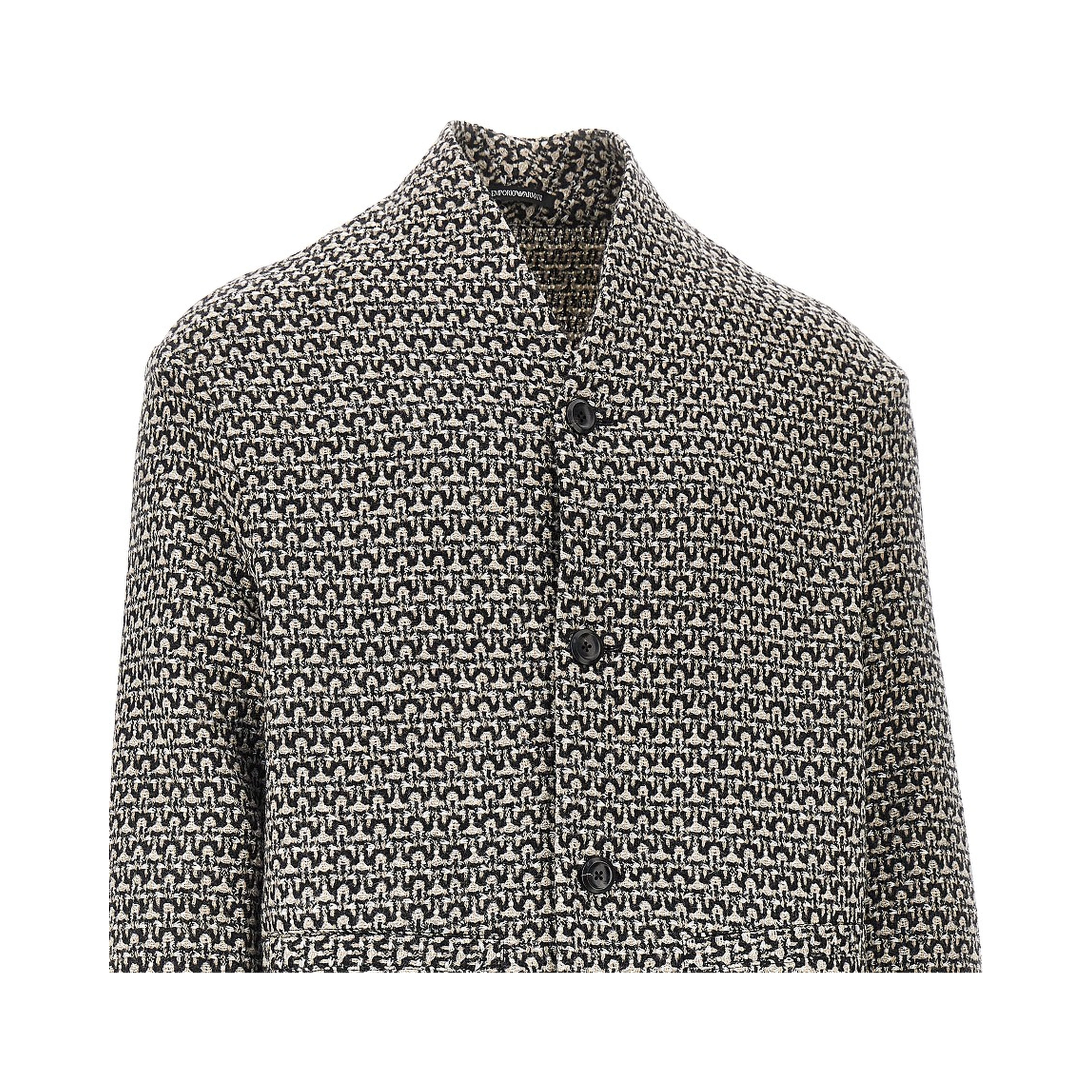 Multicoloured wool jacket