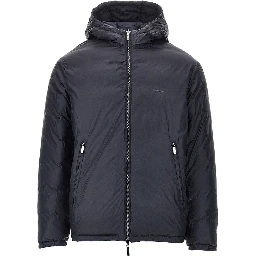 Reversible nylon down jacket