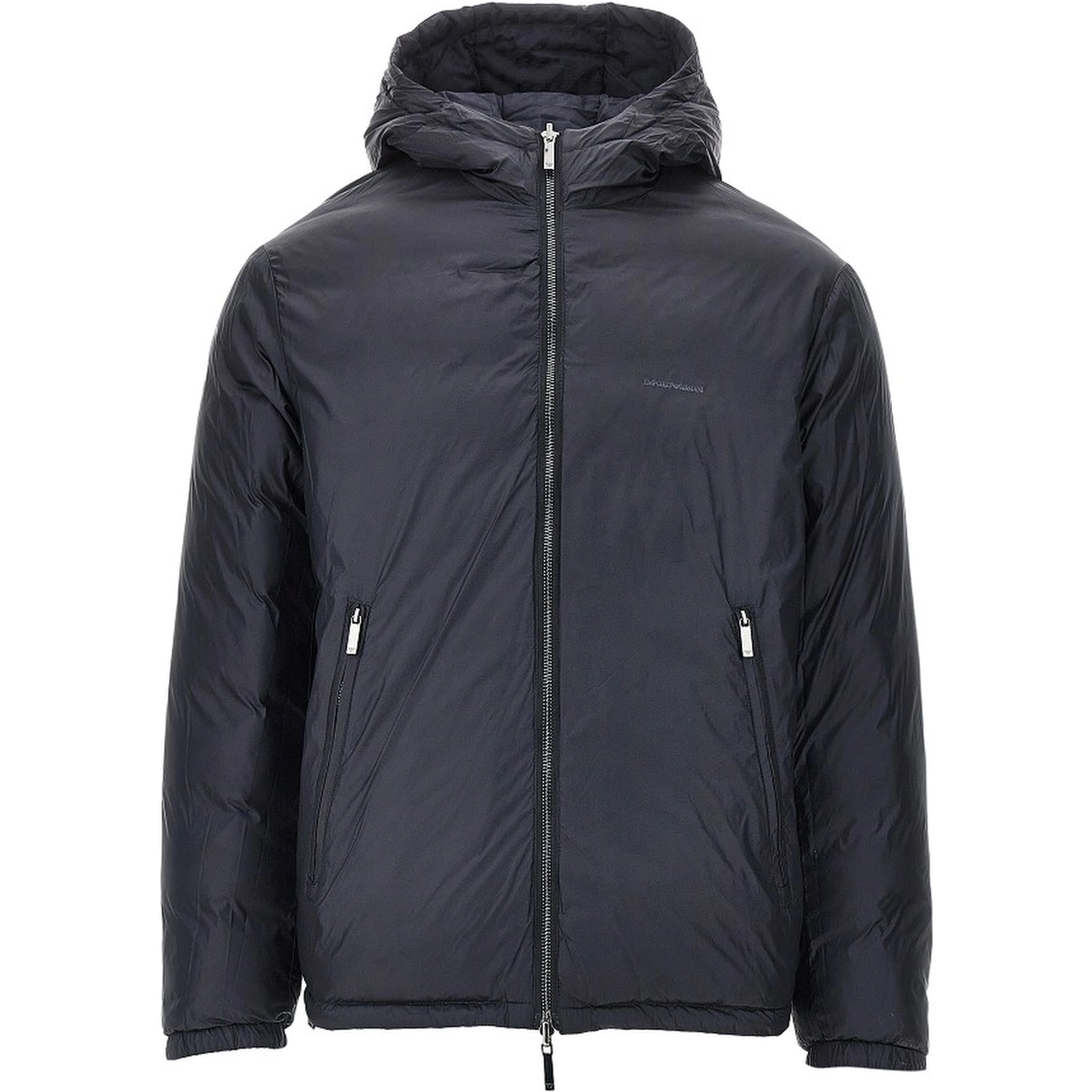 Reversible nylon down jacket