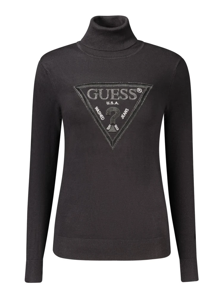 Black Viscose Turtleneck