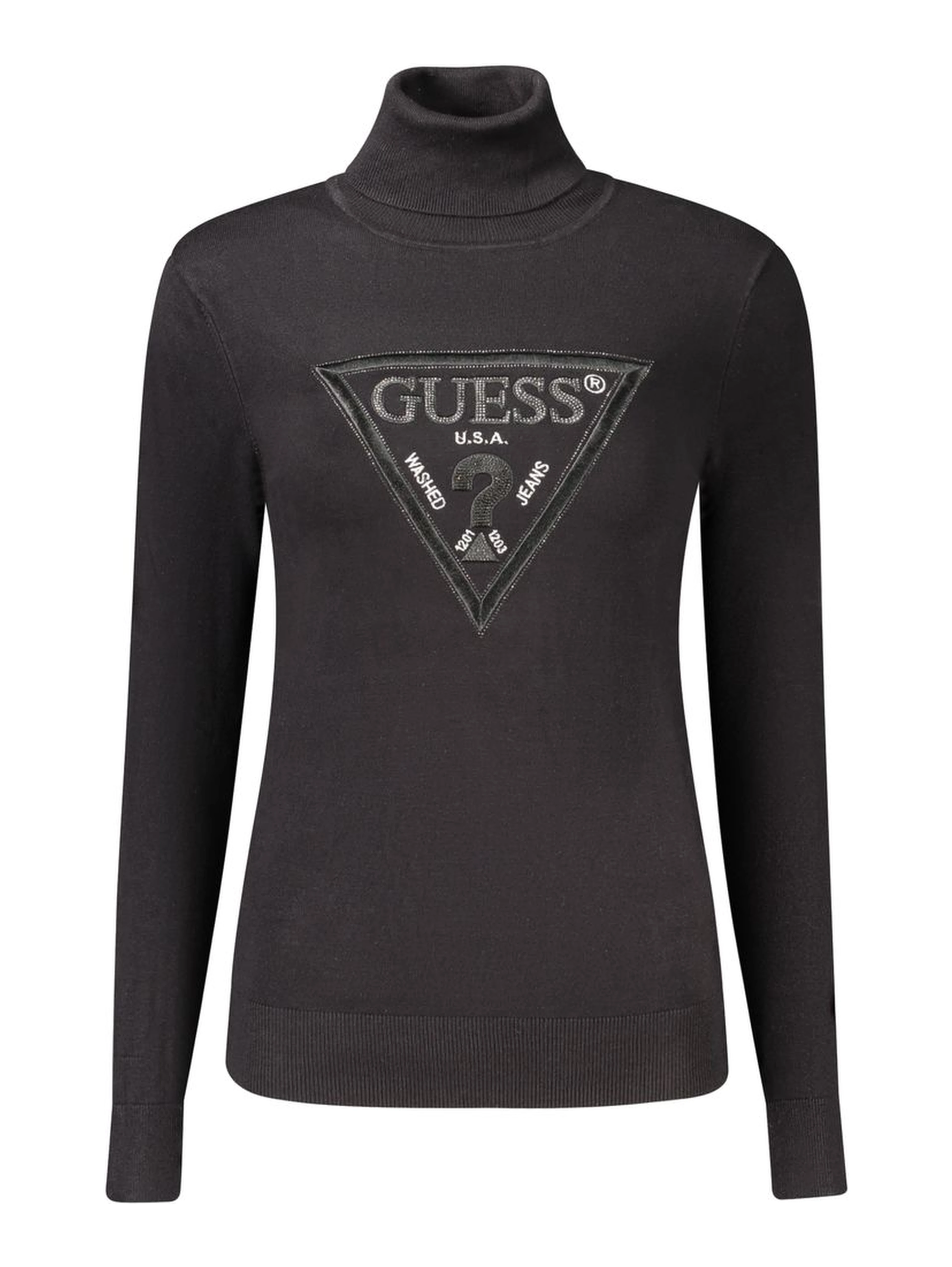 Black Viscose Turtleneck