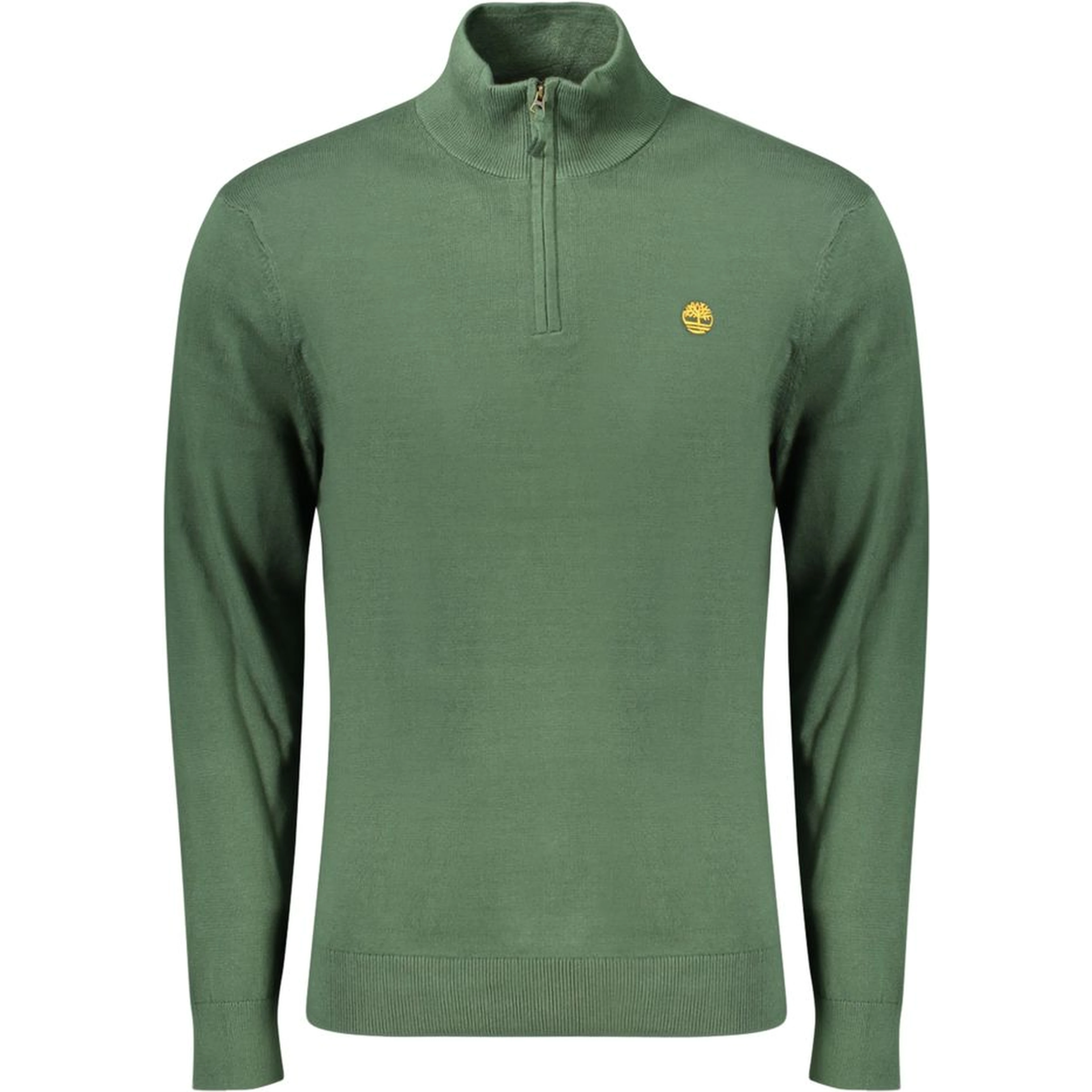 Green Cotton Men's Sweater