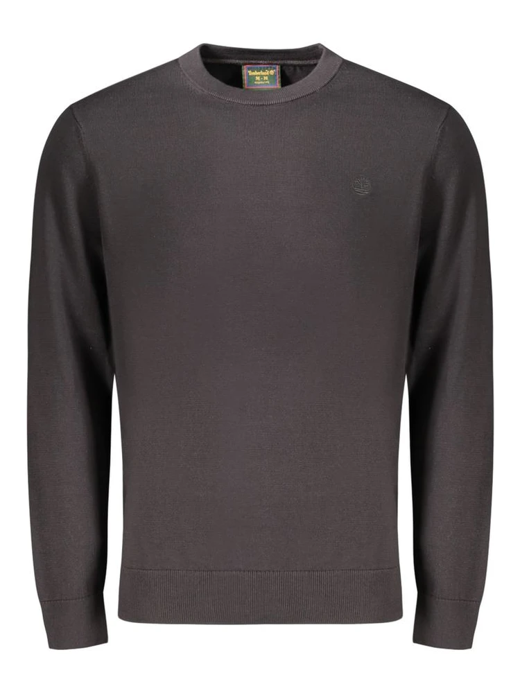 Black Cotton Men's Sweater