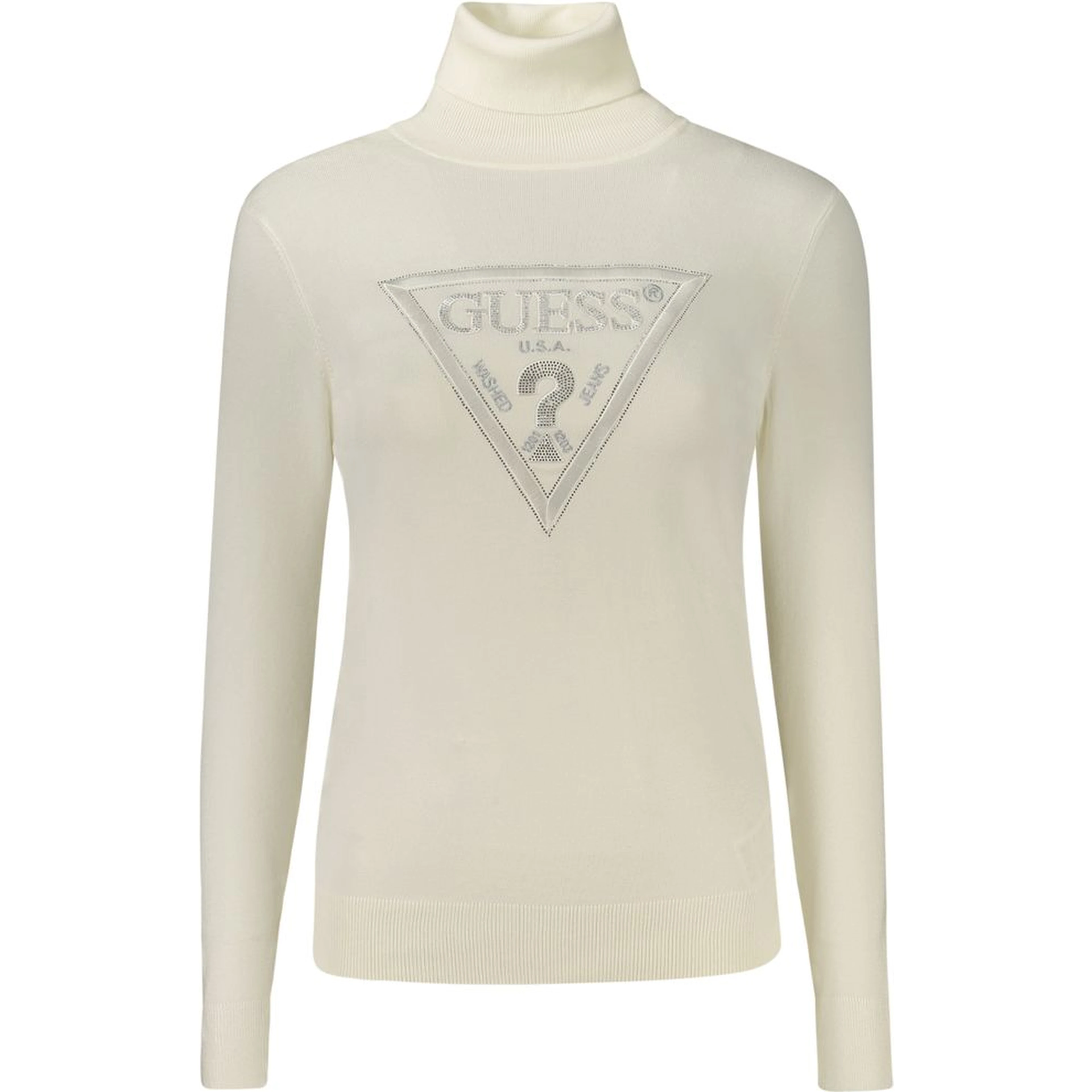 White Viscose Turtleneck