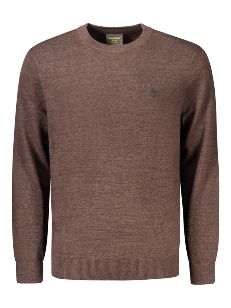 Brown Cotton Men's Sweater