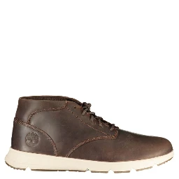 Brown Polyurethane Men Sneakers