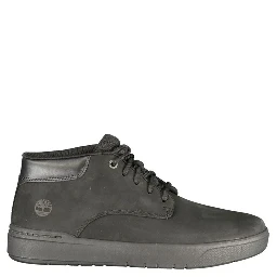 Black Polyester Mens Sneaker