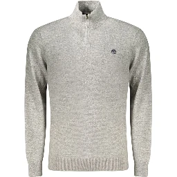 Gray Cotton Men's Sweater