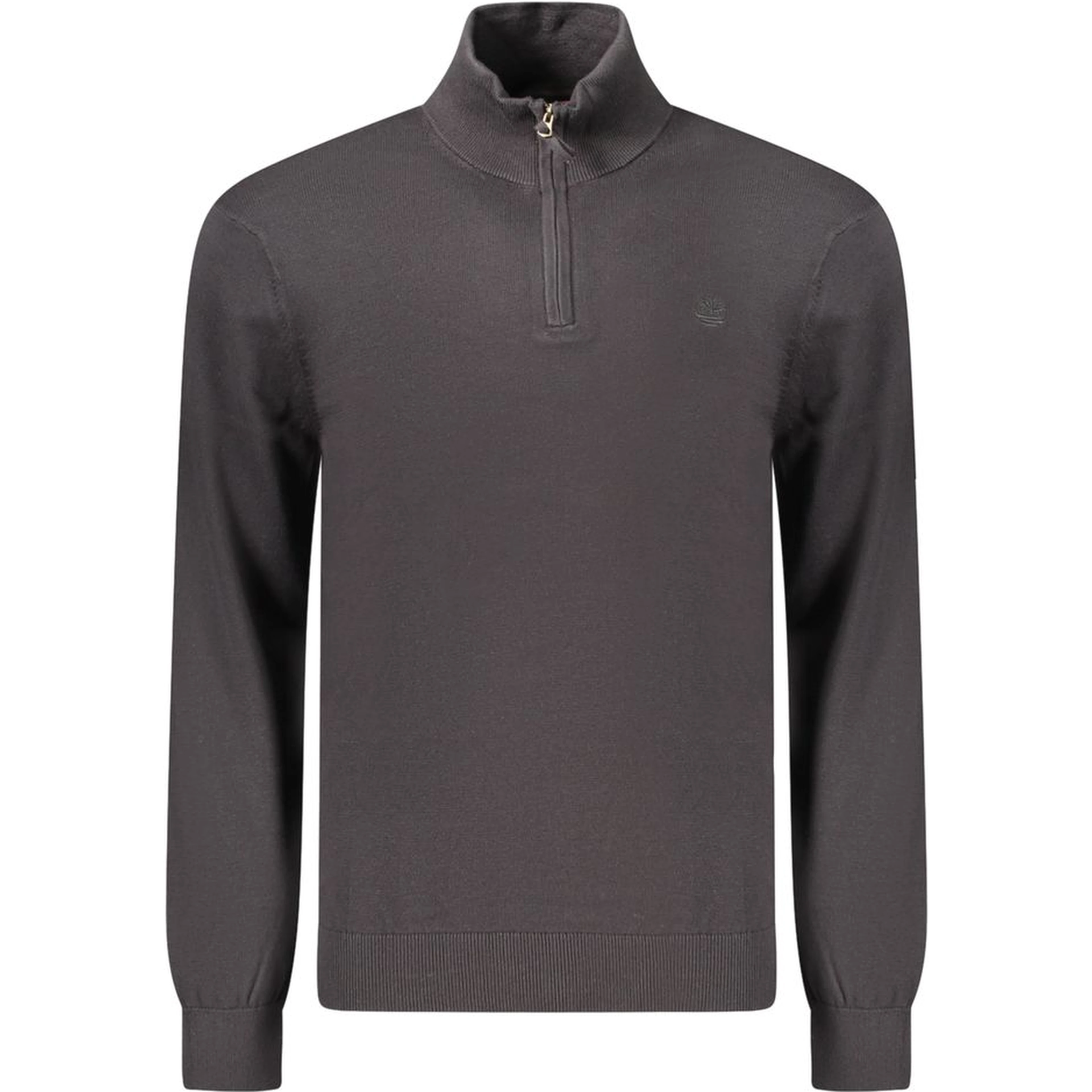 Black Cotton Men's Sweater