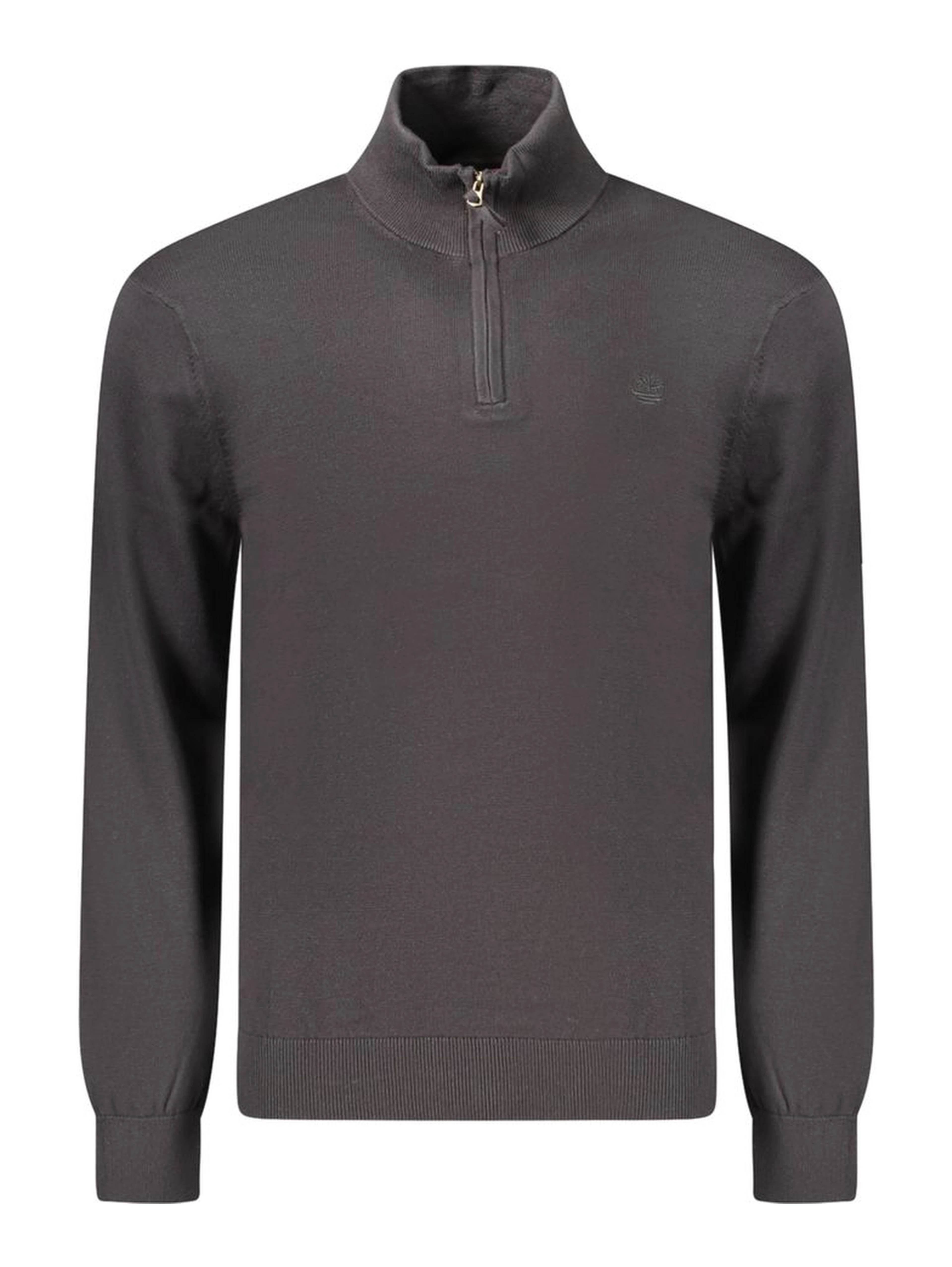 Black Cotton Men's Sweater