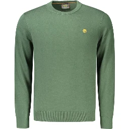 Green Cotton Men's Sweater