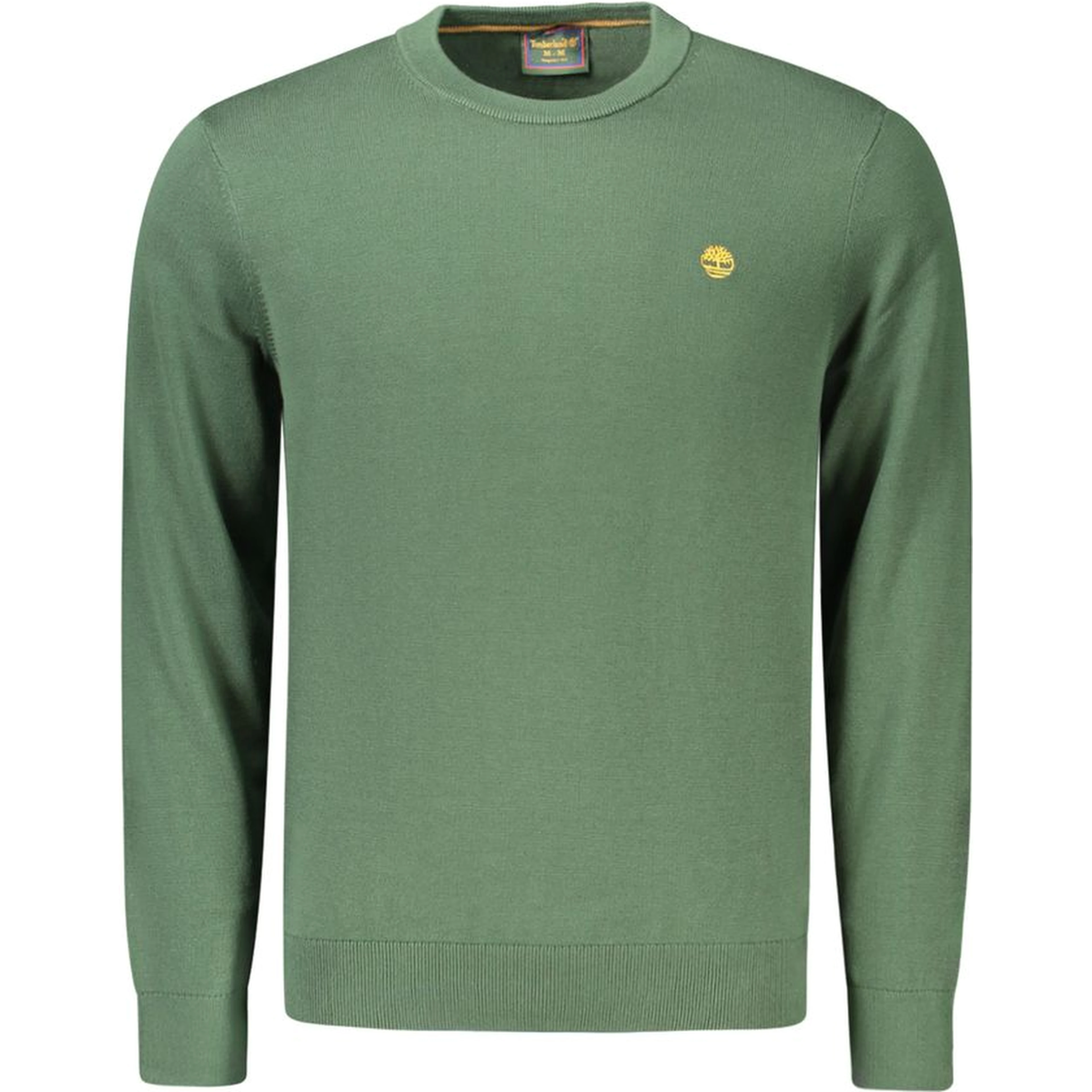 Green Cotton Men's Sweater
