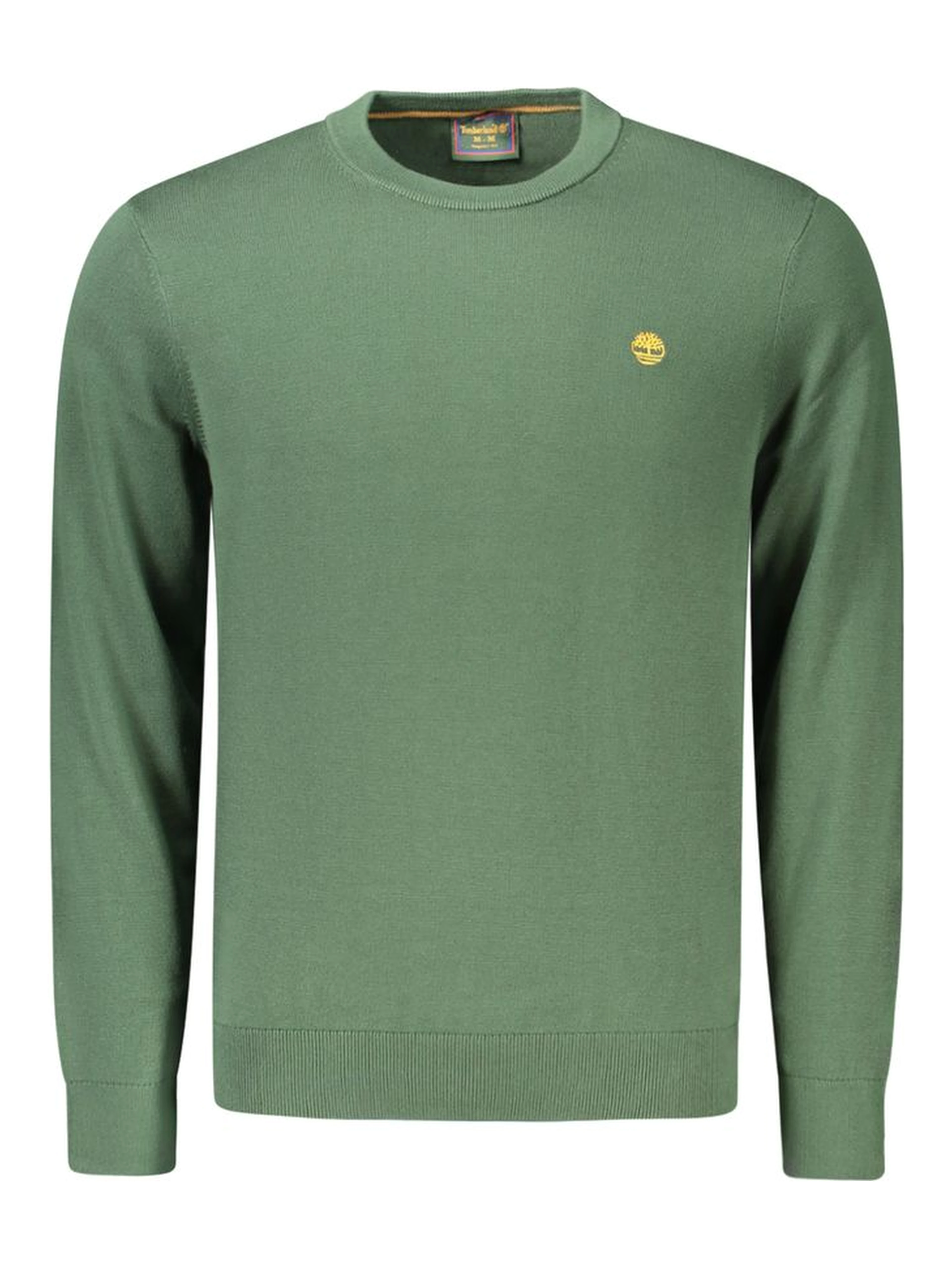 Green Cotton Men's Sweater