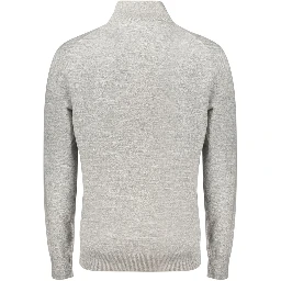 Gray Cotton Men's Sweater