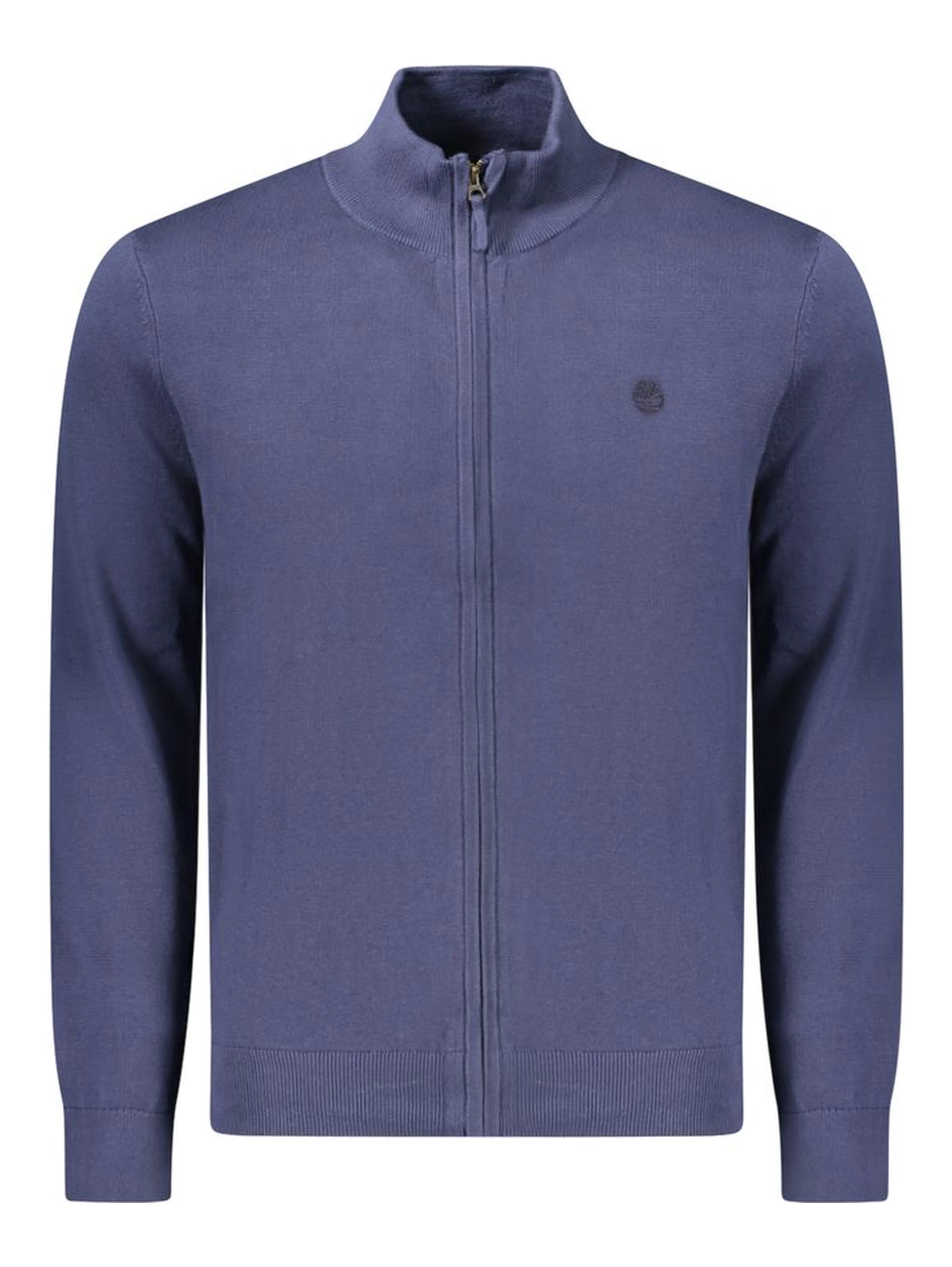 Blue Cotton Men Sweater