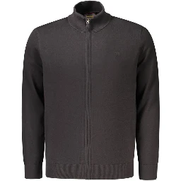 Black Cotton Men's Sweater