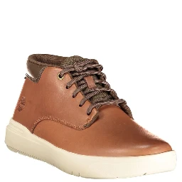 Brown Polyurethane Men's Sneaker