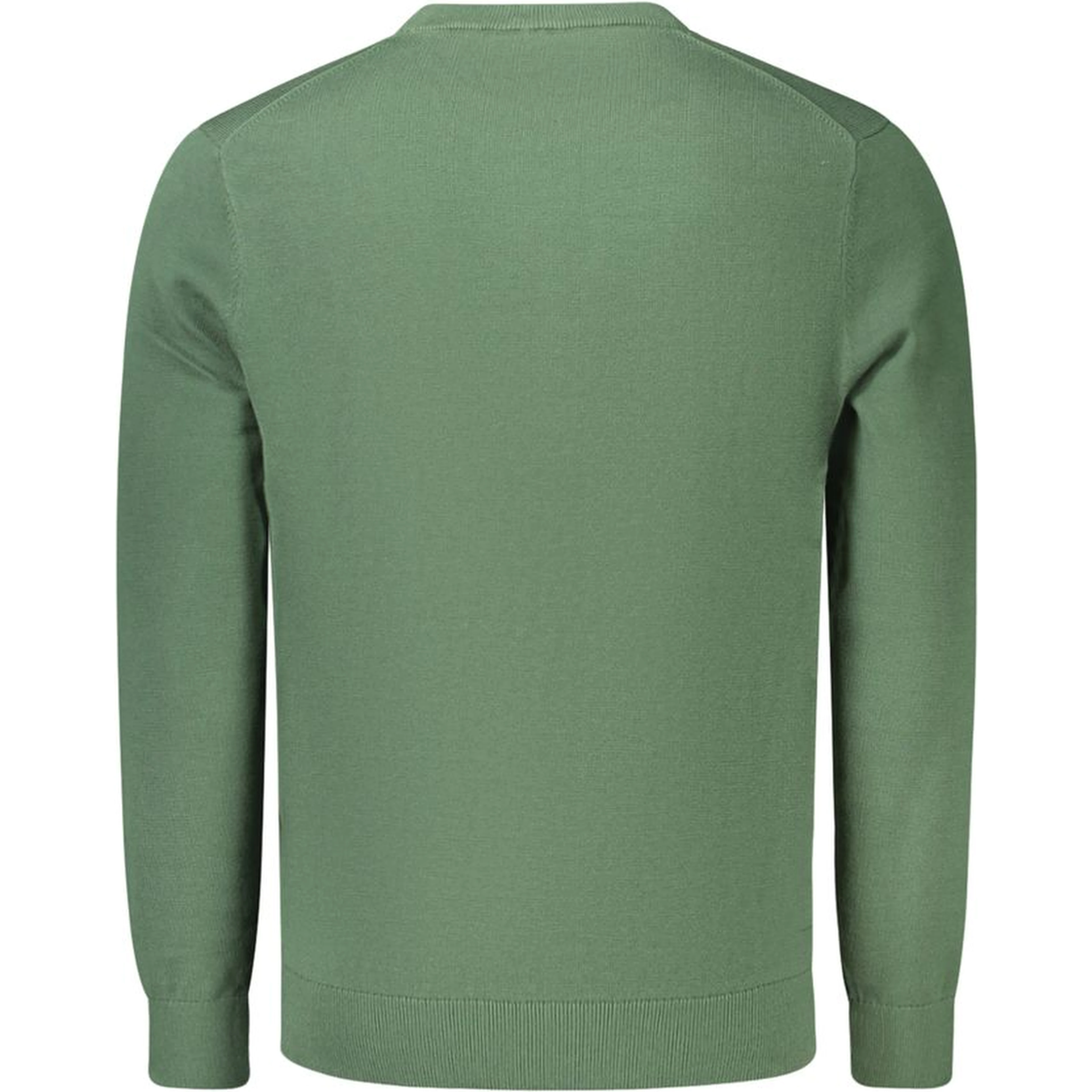 Green Cotton Men's Sweater