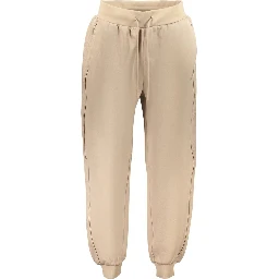 Beige Lyocell Womens Trousers