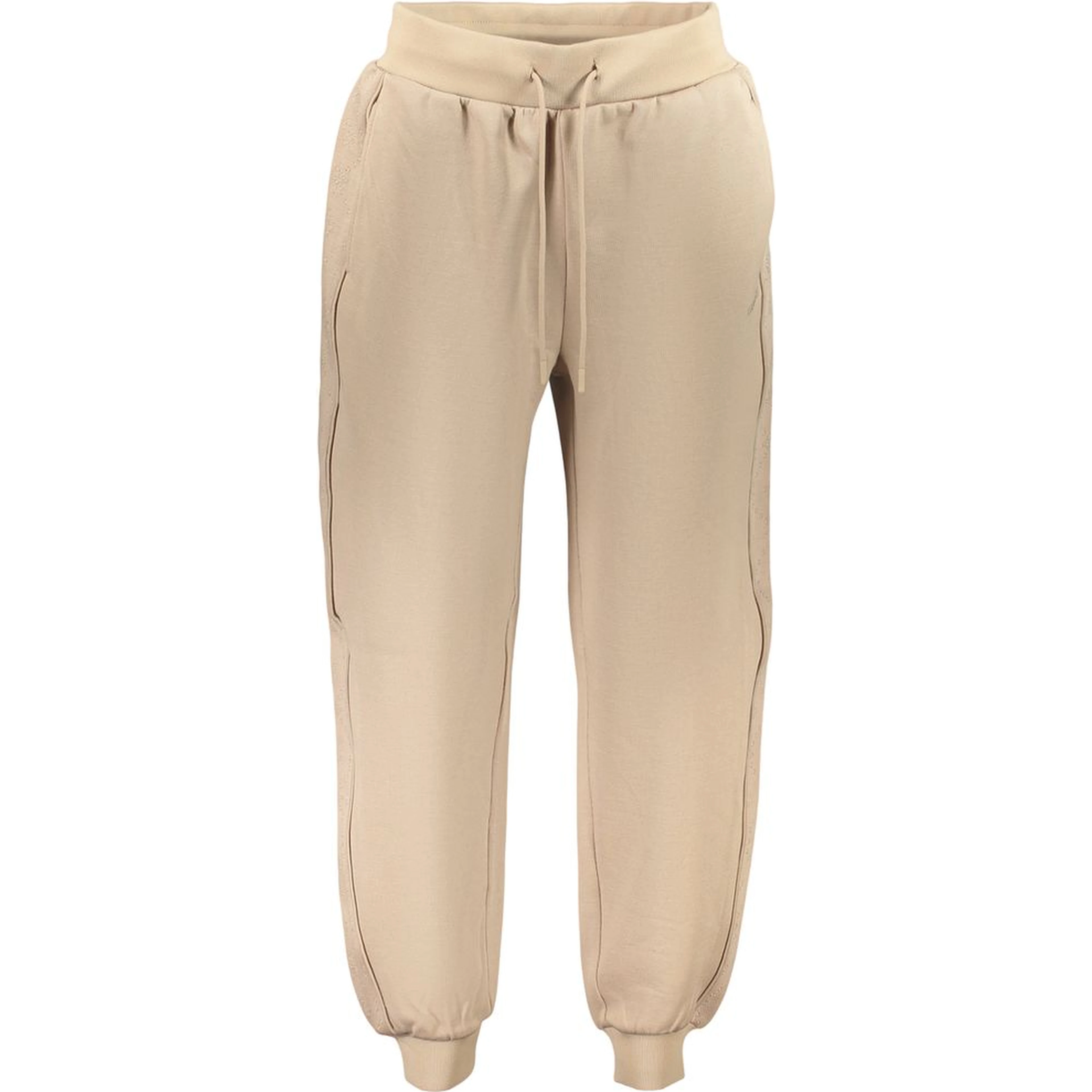 Beige Lyocell Womens Trousers