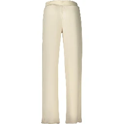 Beige Lyocell Women Trouser