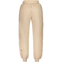 Beige Lyocell Womens Trousers