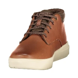Brown Polyurethane Men's Sneaker