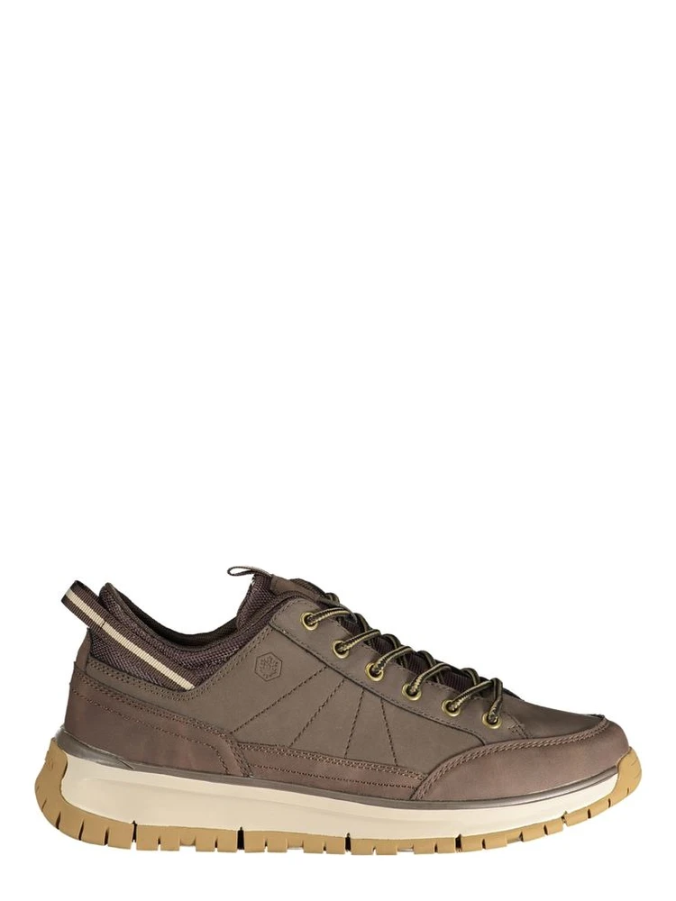Brown Polyurethane Men's Sneaker