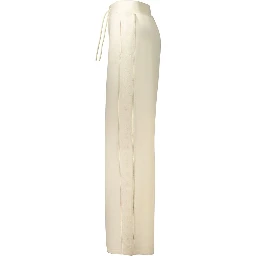 Beige Lyocell Women Trouser