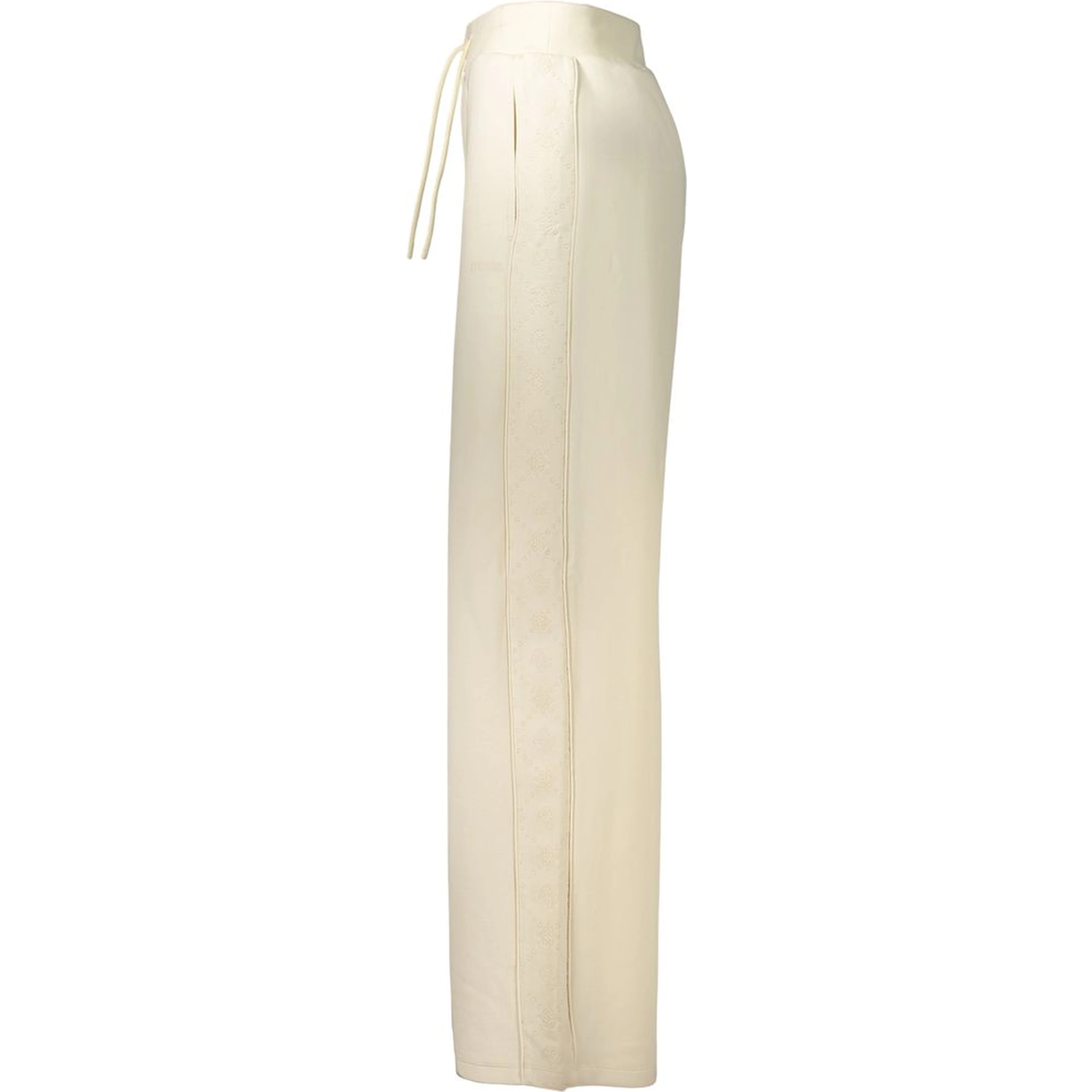 Beige Lyocell Women Trouser