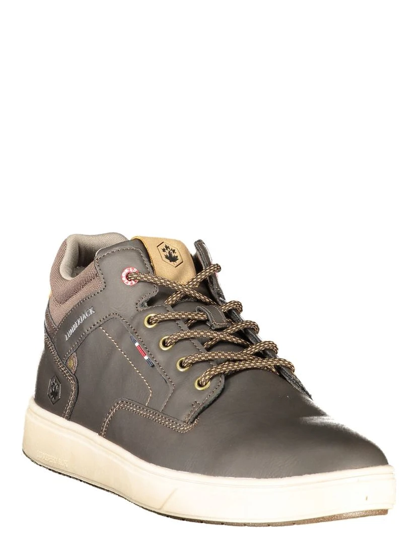 Brown Polyurethane Men's Sneaker