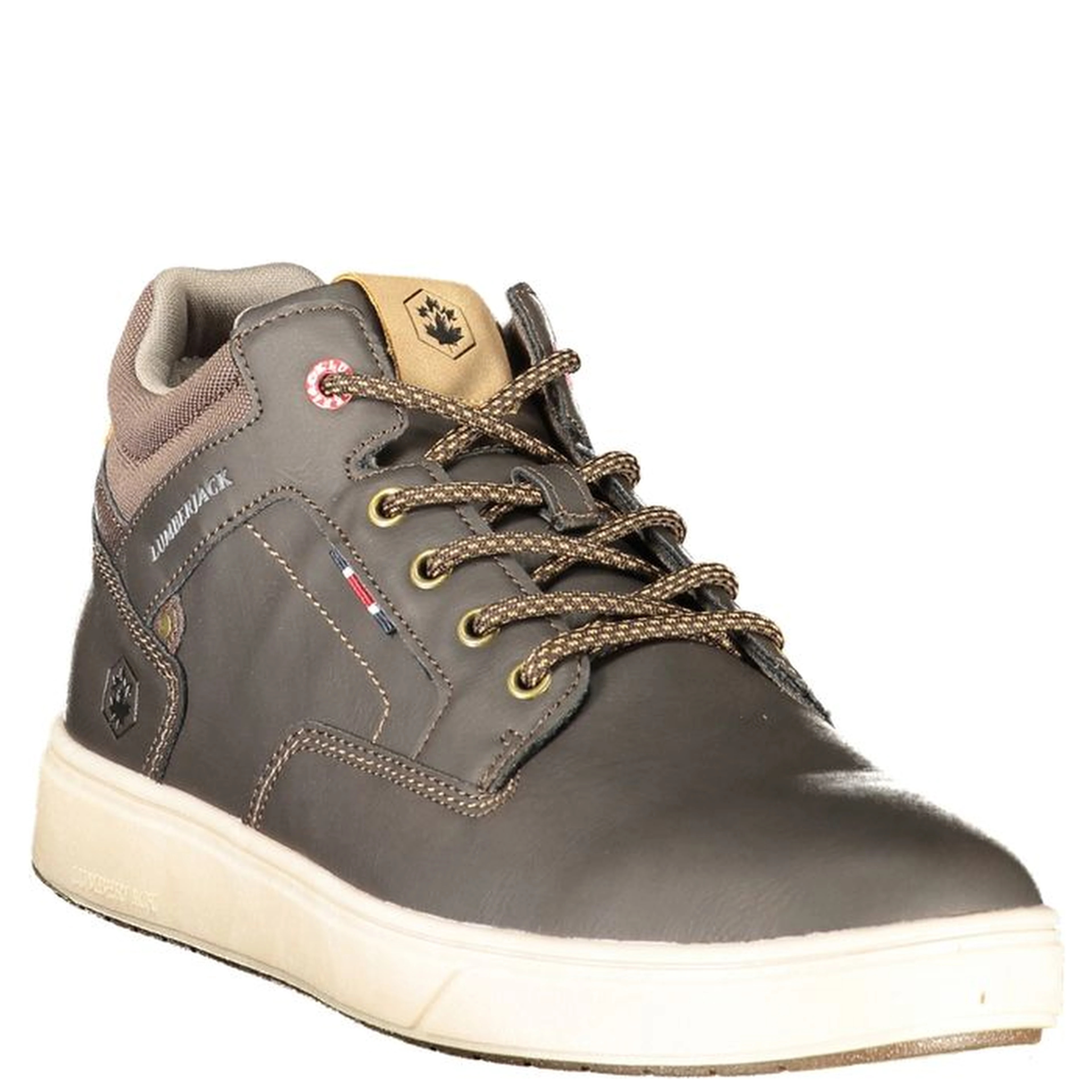 Brown Polyurethane Men's Sneaker