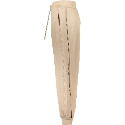 Beige Lyocell Womens Trousers