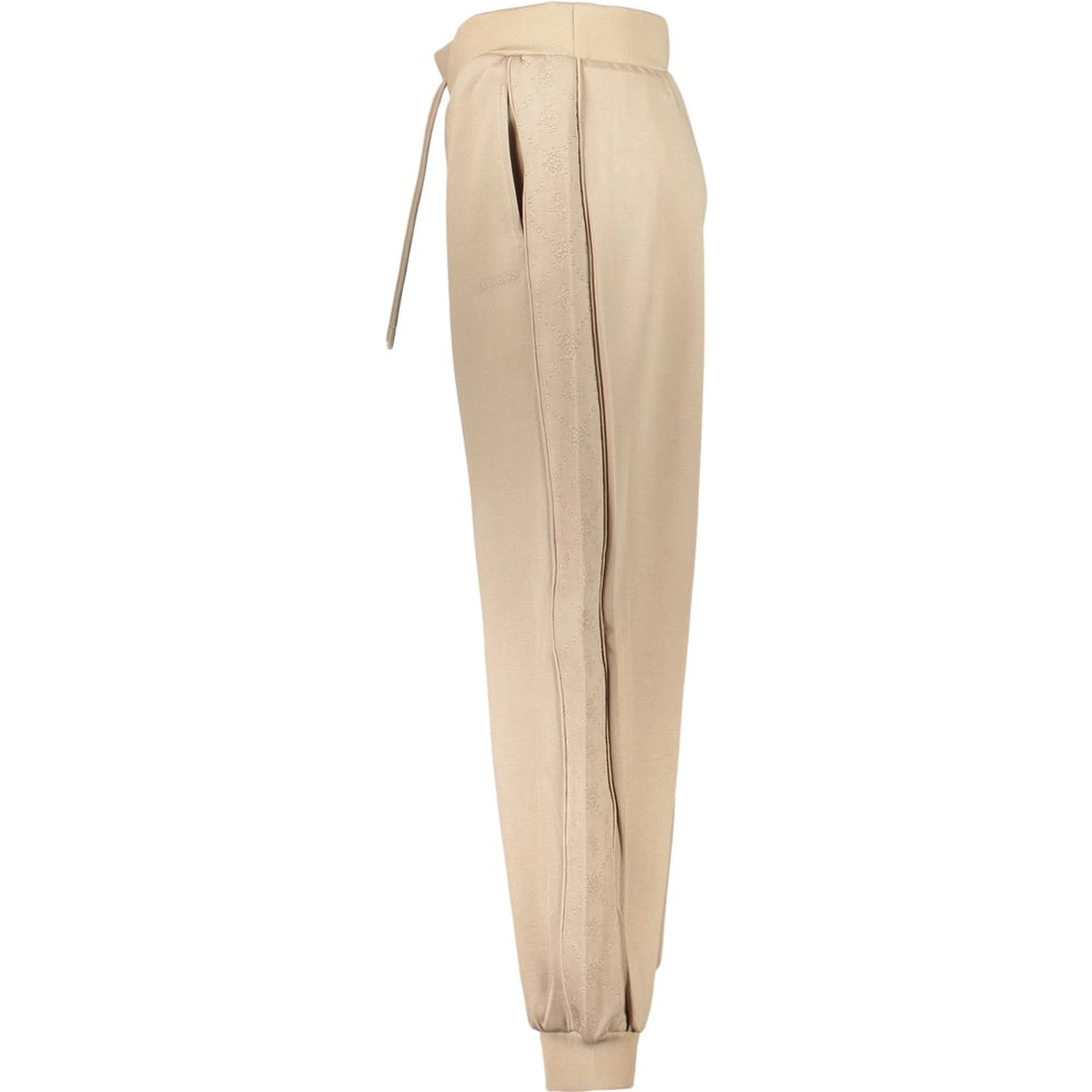 Beige Lyocell Womens Trousers