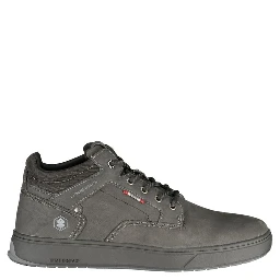Black Polyurethane Men's Sneaker
