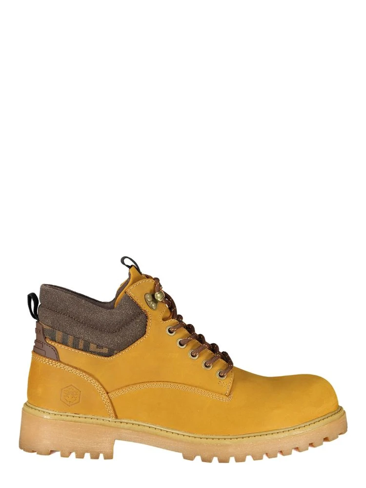 Yellow Leather Mens Sneaker