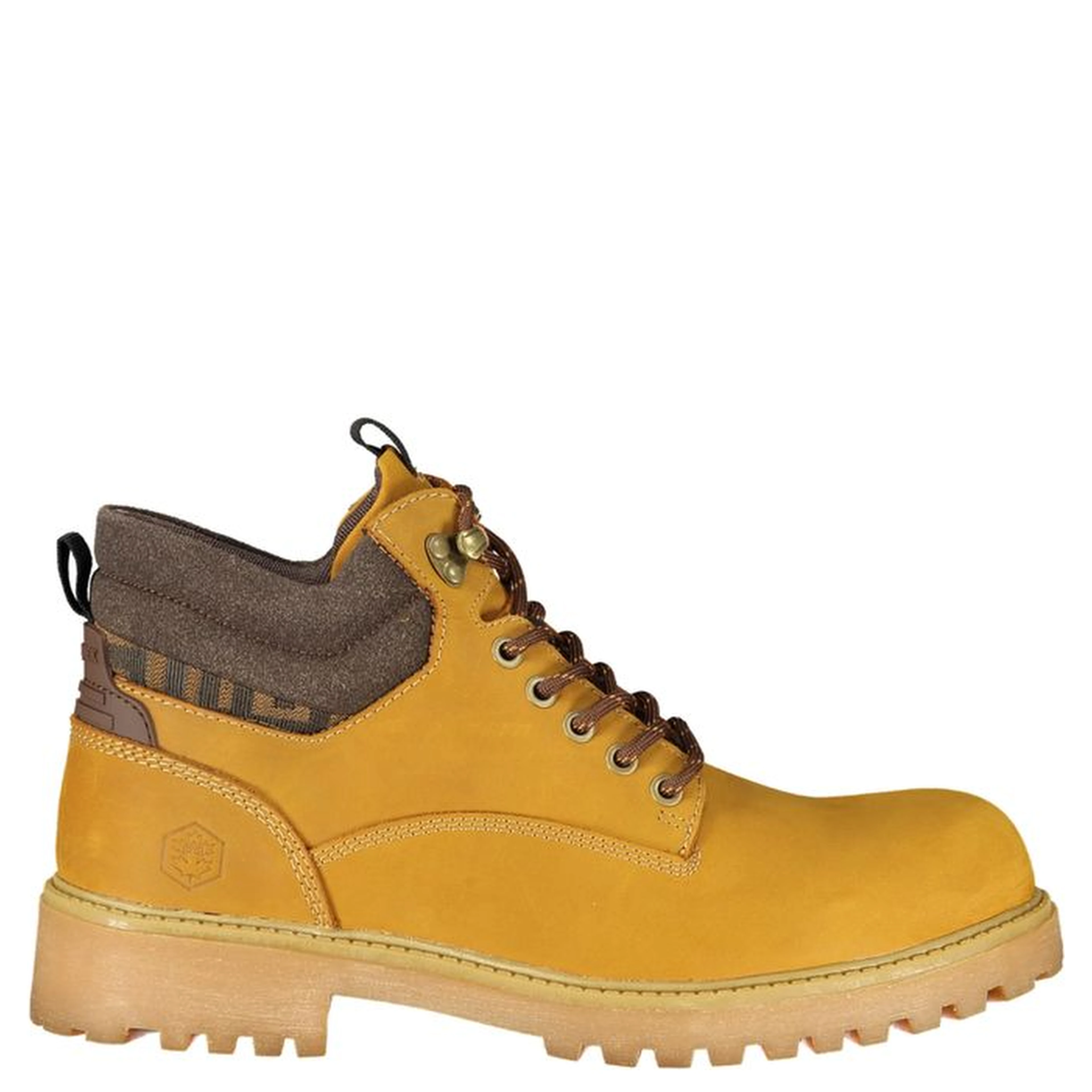 Yellow Leather Mens Sneaker
