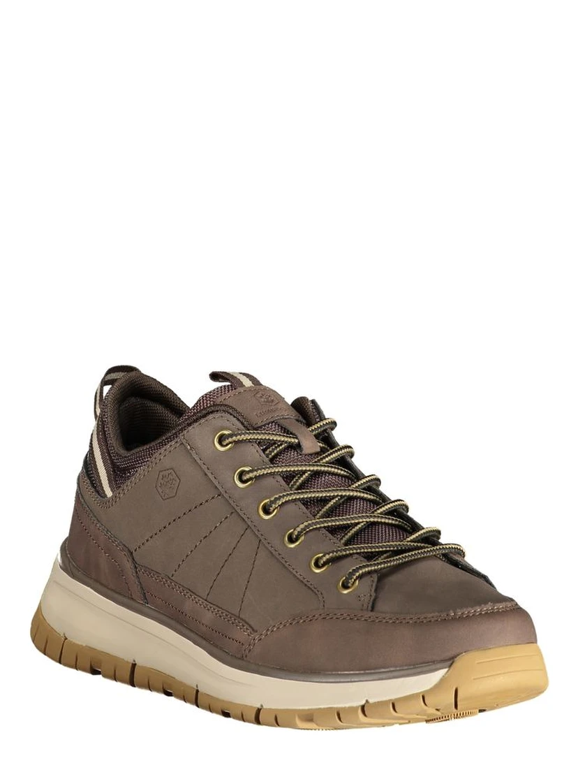 Brown Polyurethane Men's Sneaker