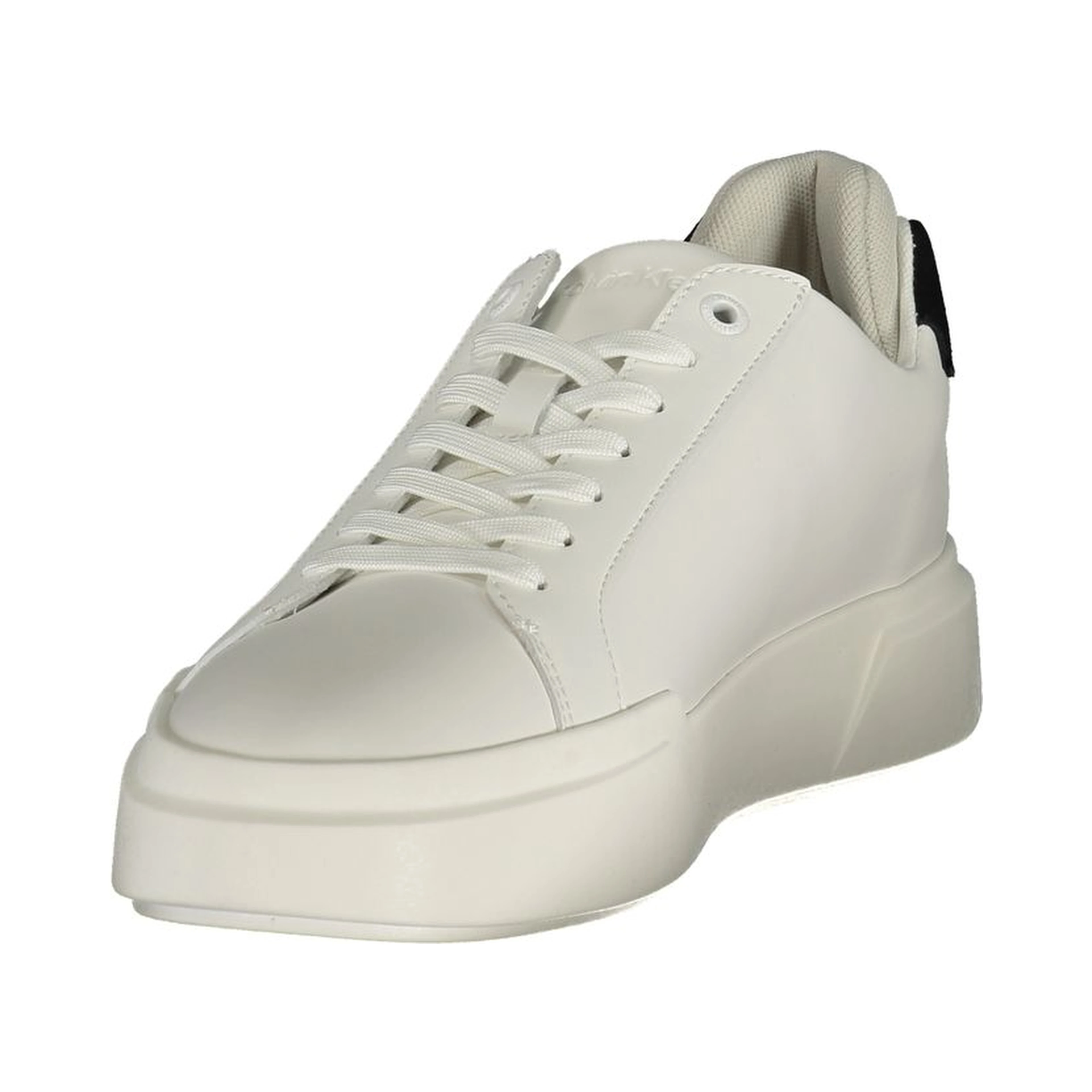White Polyurethane Men Sneaker