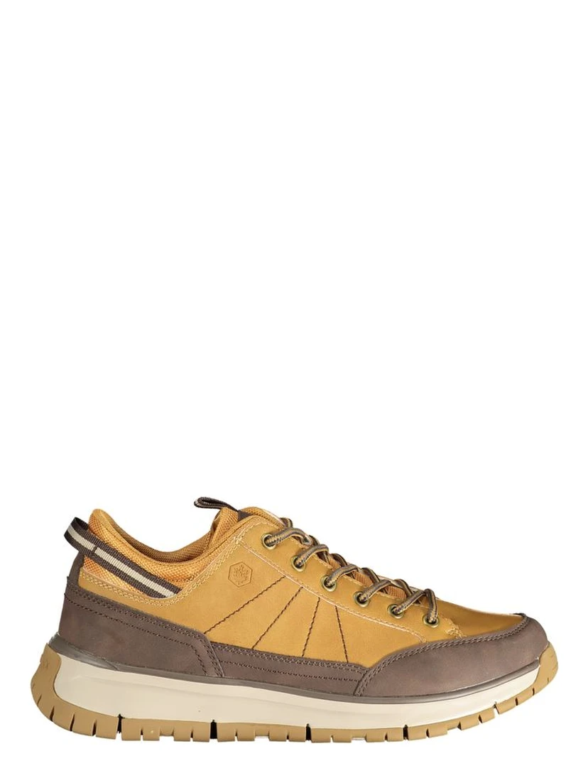 Brown Polyurethane Men's Sneaker