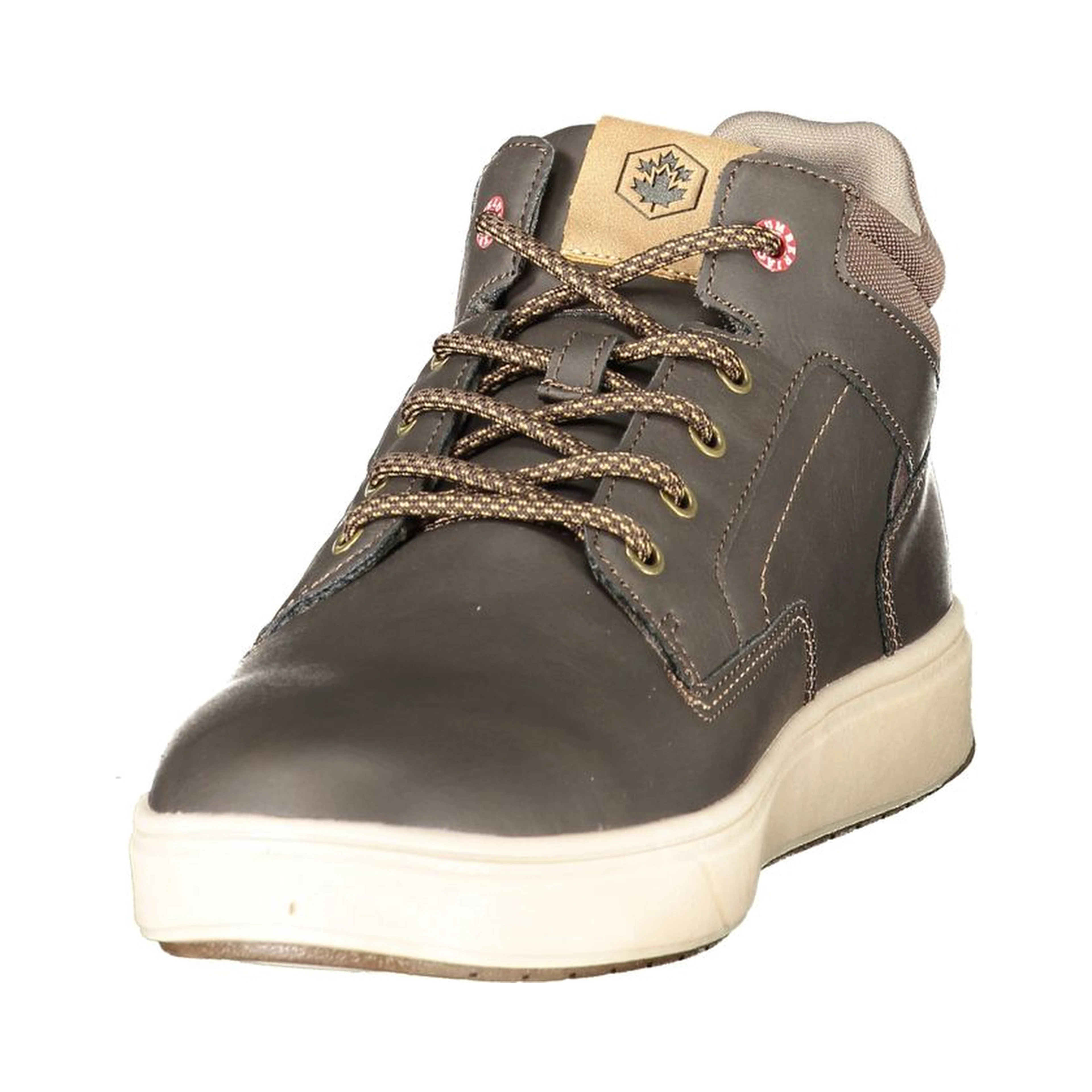 Brown Polyurethane Men's Sneaker