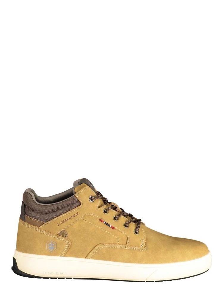 Brown Polyurethane Men's Sneaker