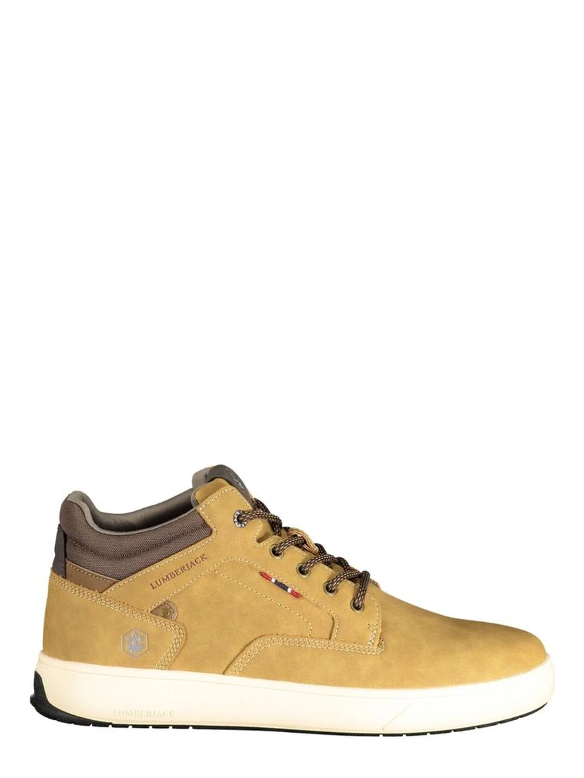 Brown Polyurethane Men's Sneaker