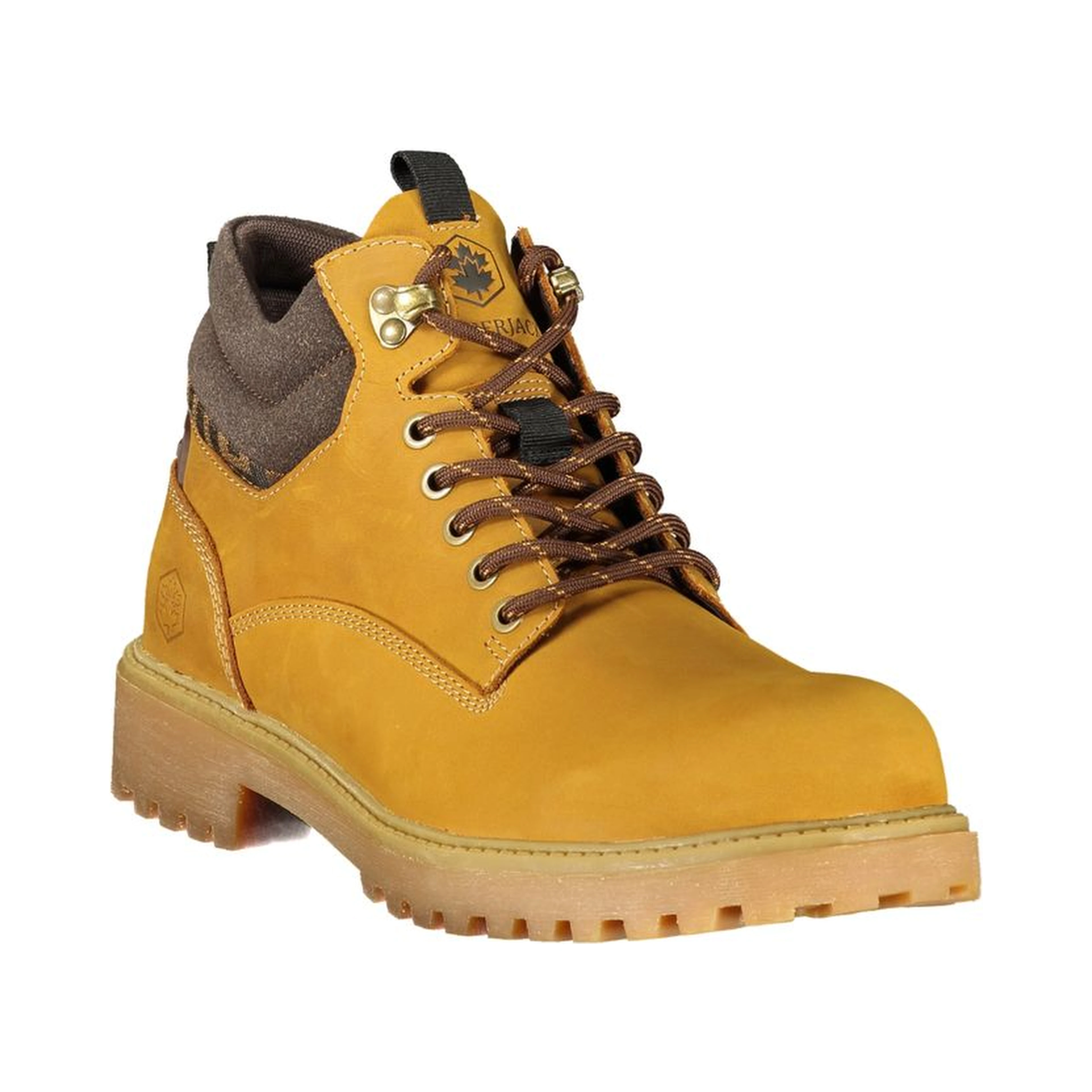Yellow Leather Mens Sneaker