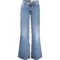 Blue Wool Women's Jeans