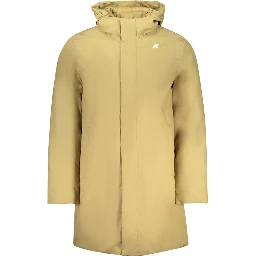 Beige Polyester Men's Jacket