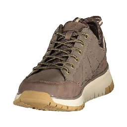 Brown Polyurethane Men's Sneaker